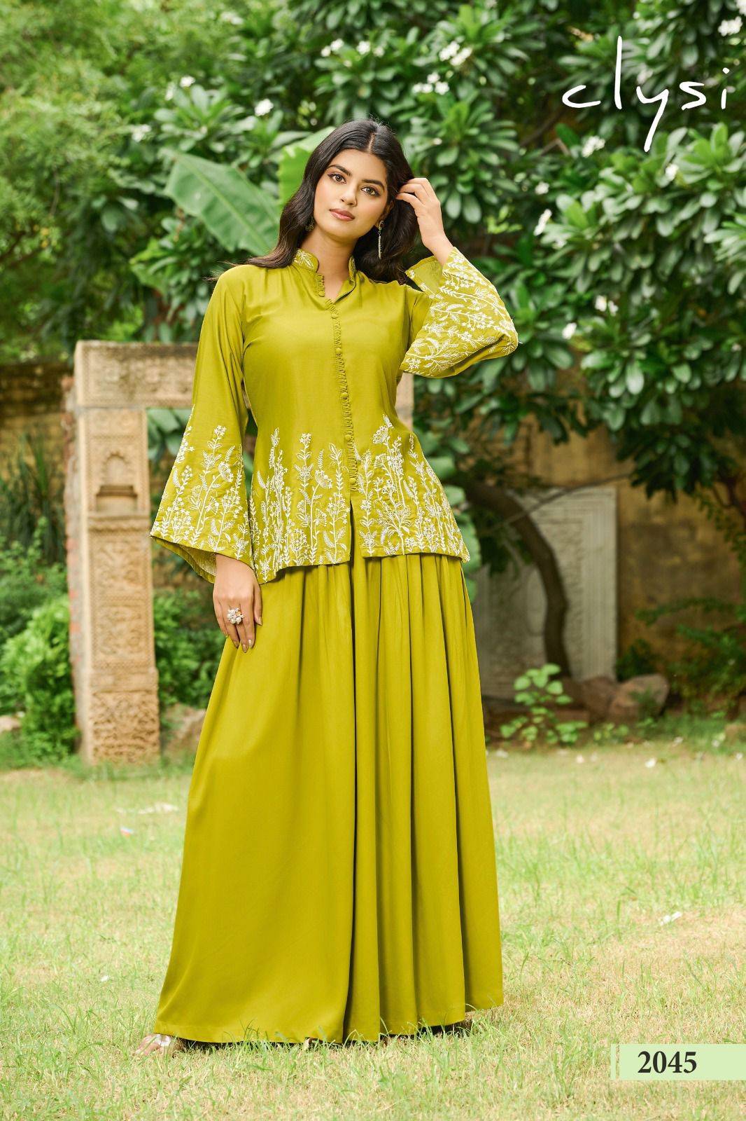  Luvika By CLYSI 2045 To 2048 Series Beautiful Festive Suits Colorful Stylish Gajji Silk readymade dresses At Wholesale Price